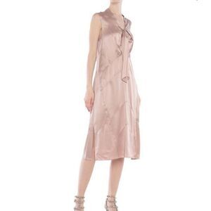 knee length dresses for ladies BURBERRY PRORSUM Size 4 Gunmetal Silk Blend Metallic Shift Dress – Sui  Generis Designer Consignment main image 0